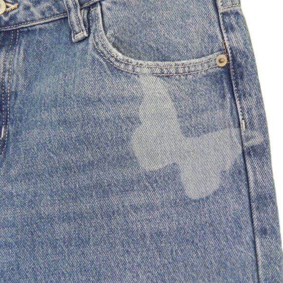 Thereabouts Girls Size 16.5 Plus Wide leg High Waist Jeans with Butterfly Design - Picture 9 of 9